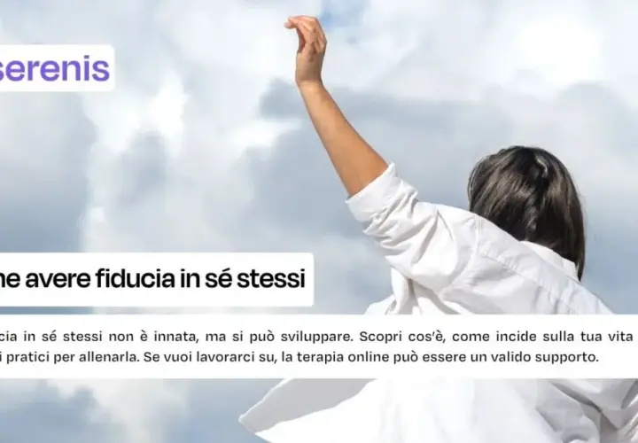 Person with arm raised against a cloudy sky, with text overlay.