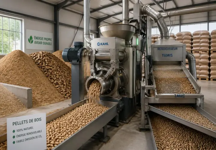 Dans cette usine, découvrez comment sont fabriqués les pellets de bois, une énergie propre et renouvelable, à partir de sciure et de copeaux.
