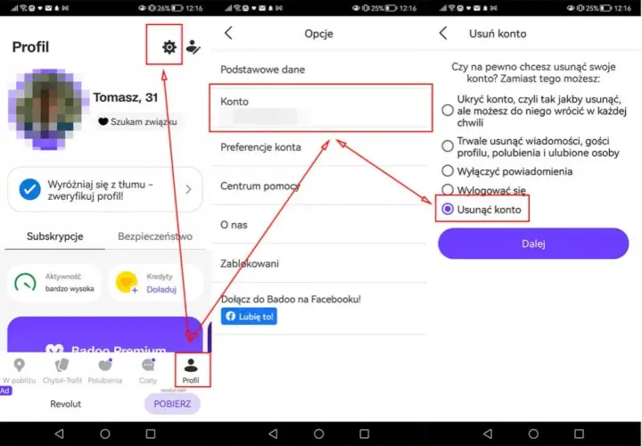 Jak usunąć konto na Badoo w aplikacji? Prosta instrukcja krok po kroku