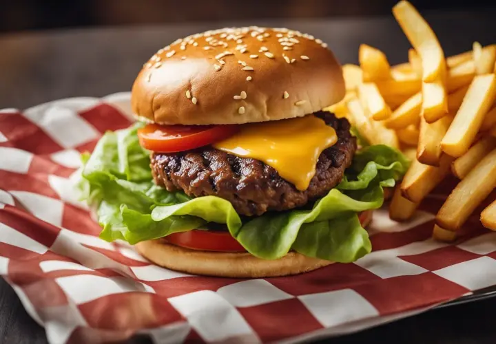 Ile kalorii ma burger wołowy z frytkami? Zaskakujące wartości!