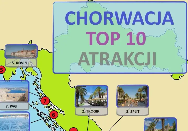 Chorwacja: TOP 10 atrakcji. Gdzie jechać na Chorwację? Zobacz Rovinj, Pag, Trogir i Split.