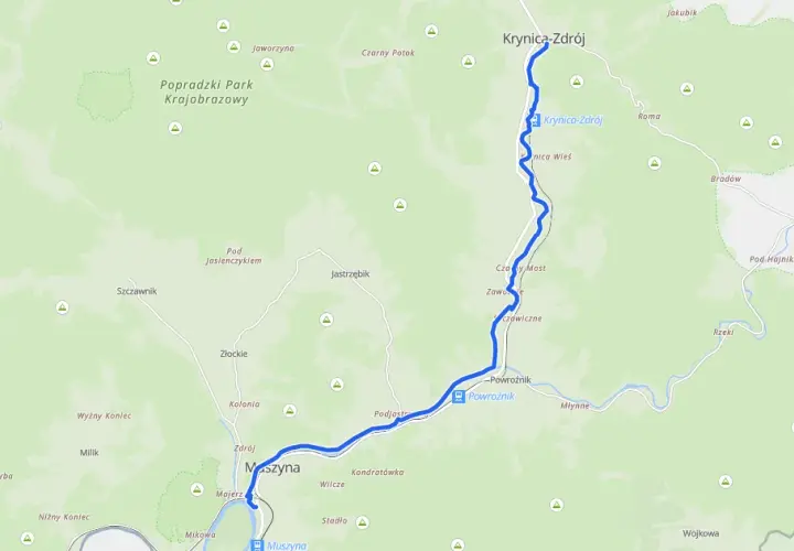 Mapa tras rowerowych Krynica-Zdrój: odkryj najlepsze trasy dla siebie