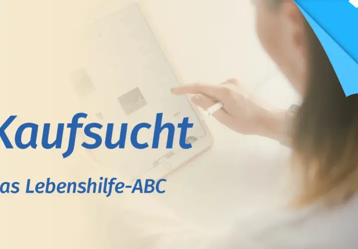 Kaufsucht: Ursachen in der Kindheit und wie das Lebenshilfe-ABC hilft. Ein Fragezeichen deutet auf die Suche nach Antworten hin.