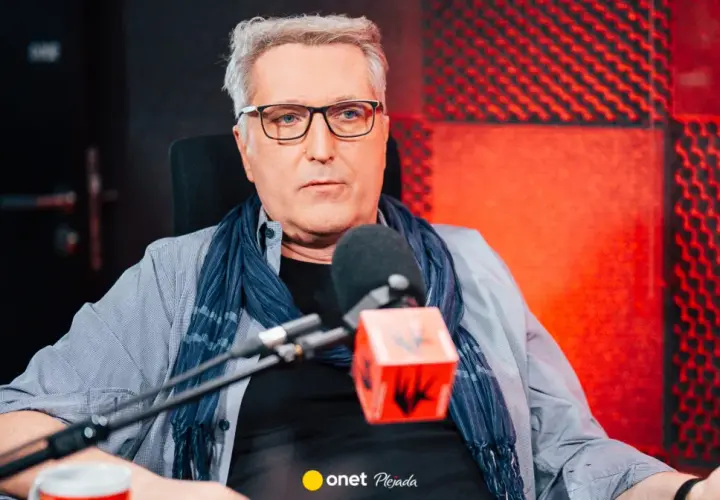 Robert Bernatowicz w studio, z żoną w myślach, opowiada o swoich pasjach.
