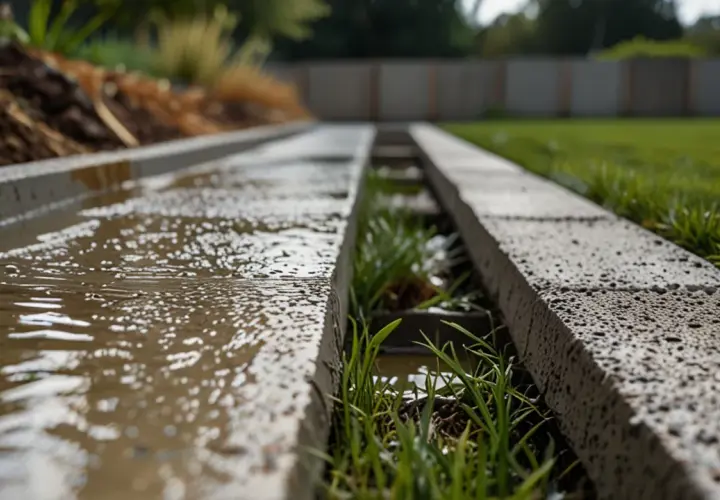 Korytka betonowe ściekowe: jak efektywnie odprowadzać wodę?