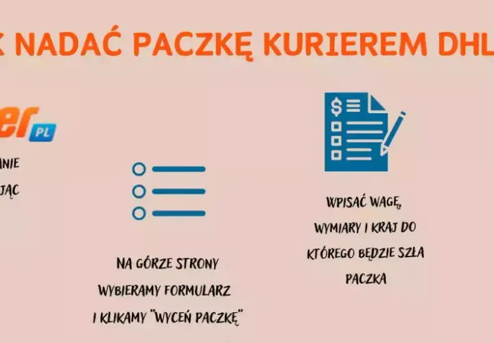Jak zwrócić paczkę DHL? Zaczynamy nadanie paczki DHL klikając na stronę AlleKurier.pl, wpisać wagę, wymiary i kraj do którego będzie szła paczka.