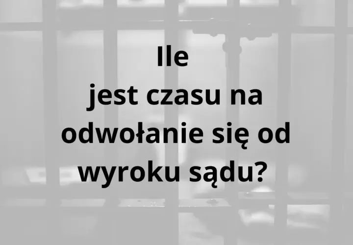Ile czasu jest na apelację od wyroku sądu? Pytanie o terminy prawne.