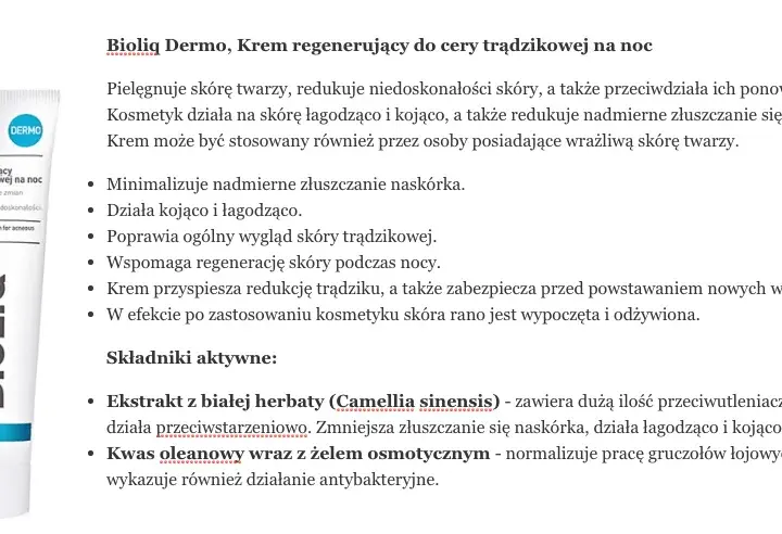 Bioliq na niedoskonałości: Recenzja. Czy faktycznie działa?