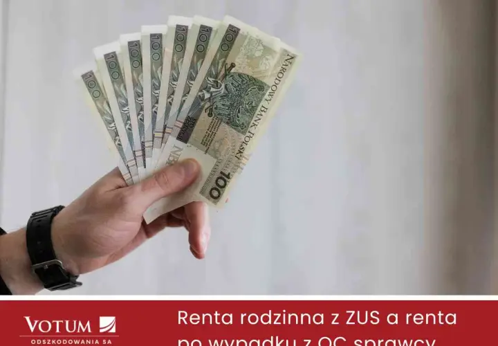 Dłoń trzyma banknoty 100 zł. ZUS odszkodowanie za śmierć syna może pomóc w trudnych chwilach.