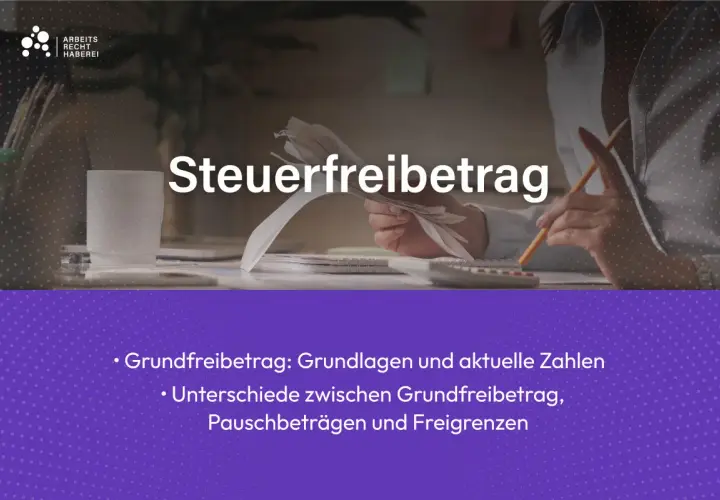 Frau mit Belegen und Taschenrechner, Thema Steuerfreibetrag 2026. Grundfreibetrag, Pauschbeträge und Freigrenzen erklärt.