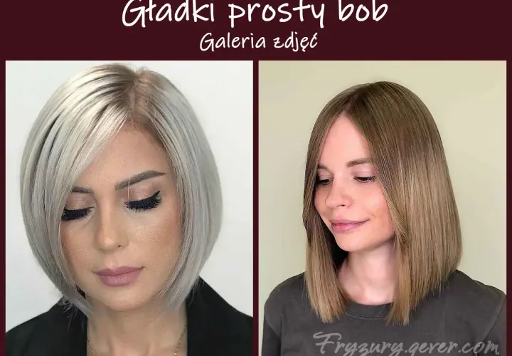 Dwie kobiety z prostymi, średnimi bobami: jedna z popielatym blondem, druga z brązowymi włosami.