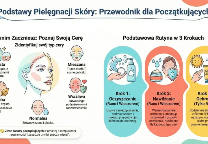 Przewodnik po pielęgnacji skóry wrażliwej: rozpoznaj typ cery, oczyszczaj, nawilżaj i chroń przed słońcem.