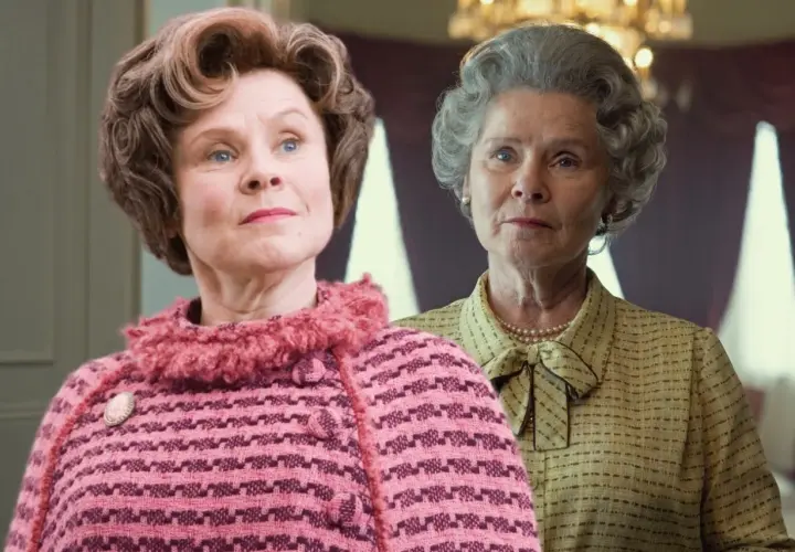 Imelda Staunton jako Dolores Umbridge i Olivia Colman w innej roli.