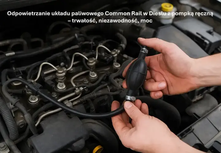 Ręczne odpowietrzanie układu paliwowego diesla Common Rail pompką. Przywróć moc i niezawodność silnika.