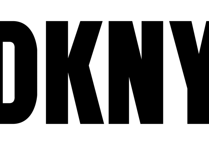 Logo DKNY. To znana marka odzieżowa, która oferuje stylowe ubrania i akcesoria.