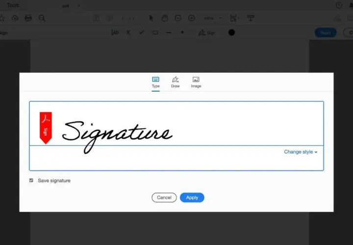 Firma tu documento con certificado digital gratis. Elige entre escribir, dibujar o subir una imagen para tu firma.