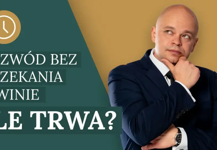 Mężczyzna w garniturze zastanawia się nad pytaniem: "Rozwód bez orzekania o winie ile trwa?".