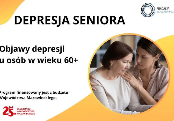 Młoda kobieta pociesza starszą, która doświadcza objawów depresji. Program wspiera seniorów.