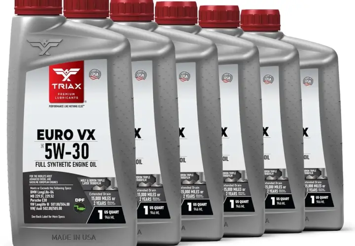 Aceite Triax Euro VX 5W-30, ideal para tu Audi A3 2.0 TDI 140cv. ¡Rendimiento superior!