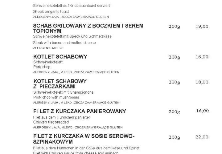 Menu Bacówka Kalisz: Sprawdź pyszne dania i ceny, zamów online