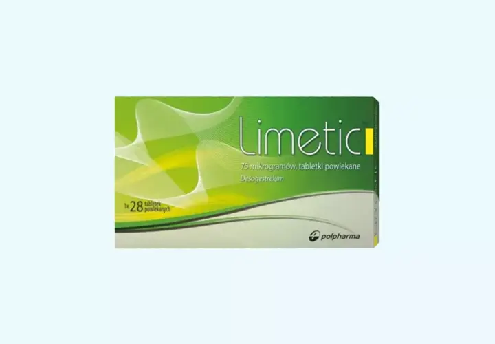 Opakowanie leku Limetic, zawierające 28 tabletek powlekanych.