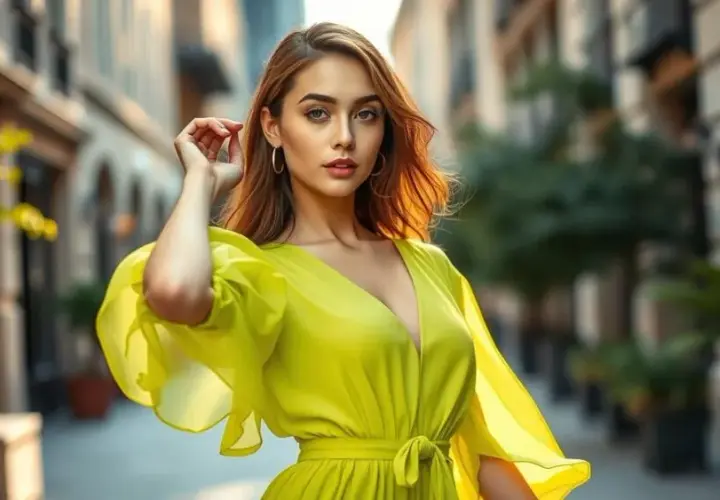 Stylizacje z limonkową bluzką: jak wyróżnić się modą na każdą okazję