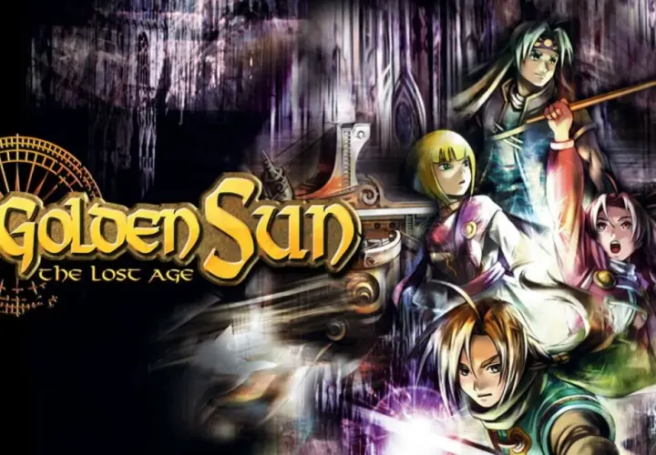 Postacie z gry Golden Sun: The Lost Age, w tym Isaac i Garet, przygotowują się do walki.