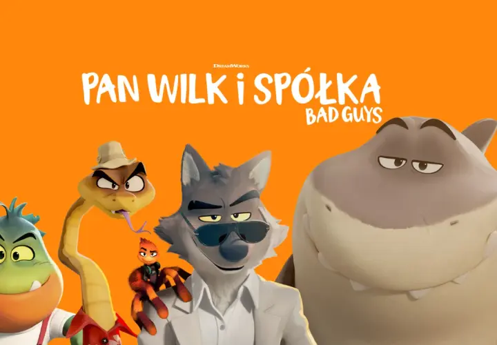 Pan Wilk i Spółka: Szalona ekipa - wilk, wąż, rekin, pająk i jaszczurka - gotowi na nowe przygody.