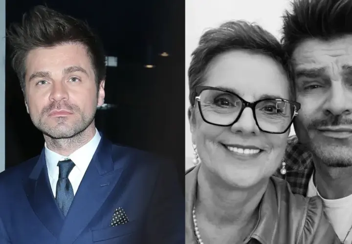 Łukasz Zagrobelny z żoną i dziećmi.