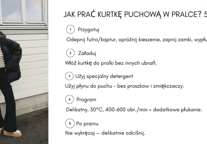 Jak prać kurtkę puchową? Poradnik krok po kroku!