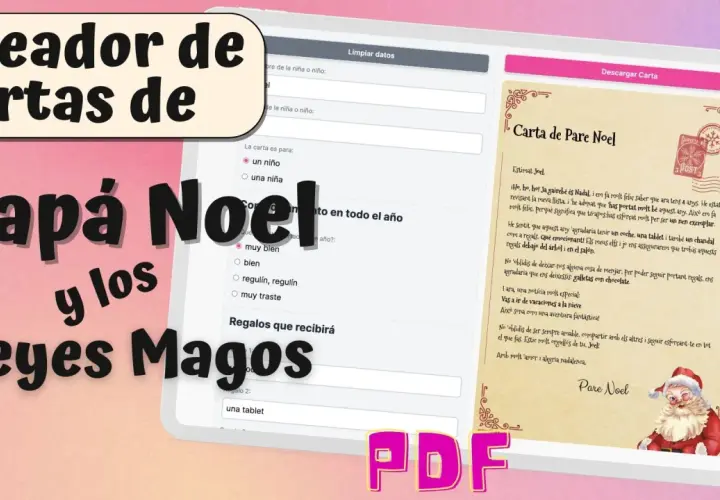 Creador de cartas para escribir a Papá Noel, con opciones para personalizar el comportamiento y los regalos.