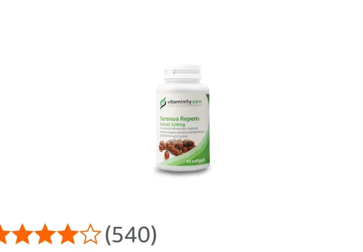 Integratore di Serenoa Repens (Saw Palmetto) 320mg, 60 softgels. Estratto standardizzato per il benessere.