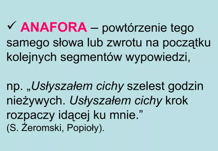 Anafora co to? Definicja, funkcje i ukryta moc w tekście