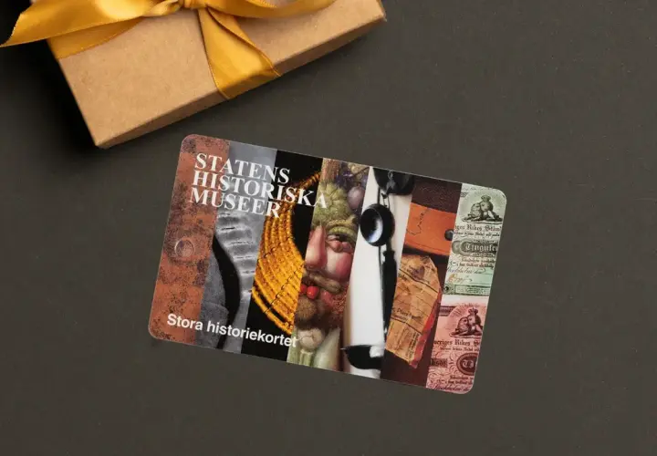 Ett presentkort till Statens historiska museer i Stockholm, perfekt för gratis inträde till museet.