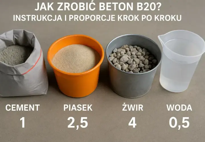 Beton B20/C16/20: Jaki żwir wybrać? Sprawdzone proporcje