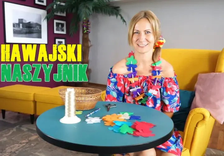Hawajski naszyjnik DIY: zrób lei z bibuły krok po kroku!