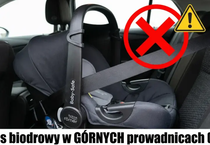 Błąd montażu fotelika: pas biodrowy w górnych prowadnicach. Jak zamontować fotelik bez isofix? Unikaj tego błędu!