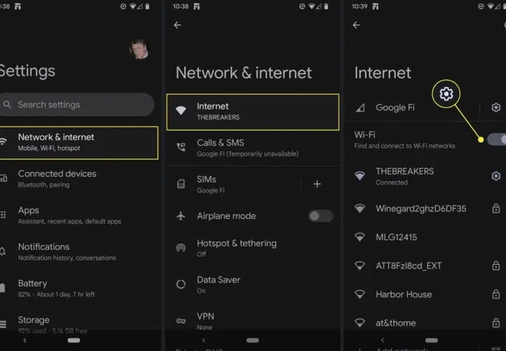 Jak sprawdzić hasło do Wi-Fi Orange Funbox? Wchodzimy w Ustawienia > Sieć i internet > Internet. Następnie klikamy w nazwę sieci i szukamy hasła.