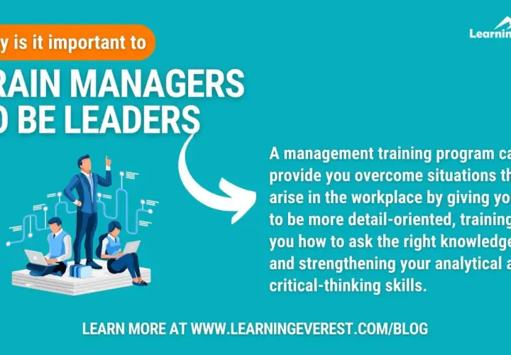 Illustration of a team benefiting from management and leadership training, enhancing skills for workplace success.