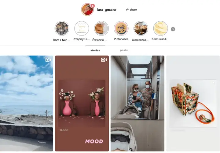 Zobacz profil lara_gessler i jej stories bez logowania. Zdjęcia z wakacji, jedzenia i wnętrz.