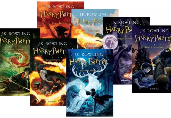 Okładki książek o Harrym Potterze. Zastanawiasz się, ile trwają wszystkie części Harrego Pottera? To cała saga!