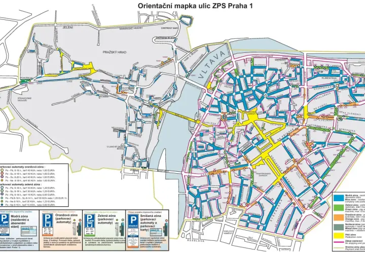 Strefy parkowania w Pradze - parkingi w centrum, tanie i darmowe