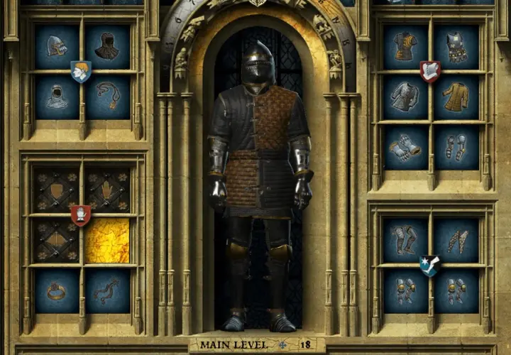 Rycerz w zbroi, gotowy na przygodę w Kingdom Come Deliverance. Ta najlepsza zbroja zapewnia ochronę i styl.