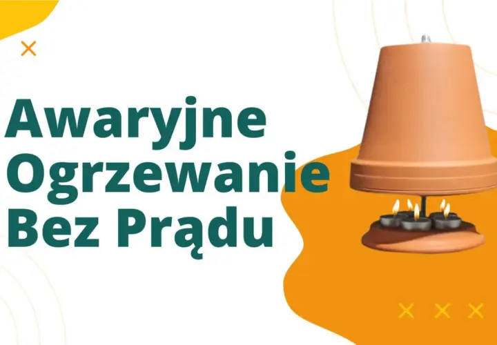 Awaryjne ogrzewanie bez prądu: doniczka i świeczki tworzą domowy grzejnik.