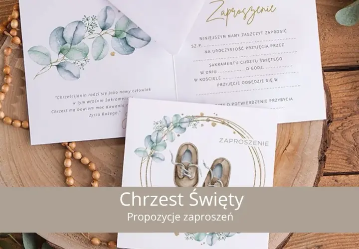 Zaproszenie na chrzest dla chrzestnych: Poradnik elegancji i serca