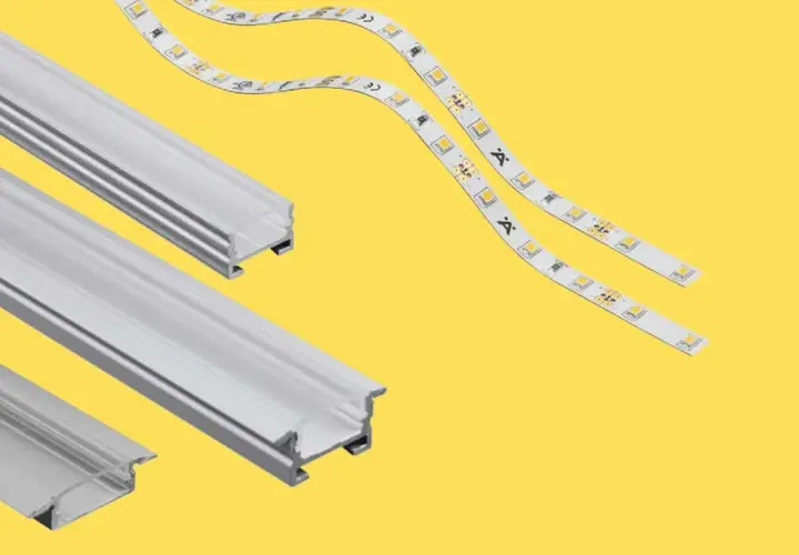 Perfiles de aluminio para barras led techo, listos para iluminar tus espacios.