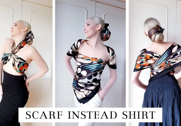 Bluzka z chusty: DIY, wiązanie, szycie modny top w 5 min!