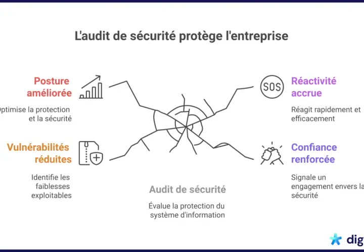 L'audit de sécurité informatique améliore la posture, réduit les vulnérabilités, augmente la réactivité et renforce la confiance.