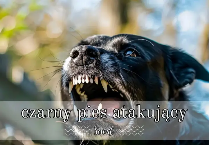 Znaczenie snu o atakującym czarnym psie - ostrzeżenie czy zły omen?