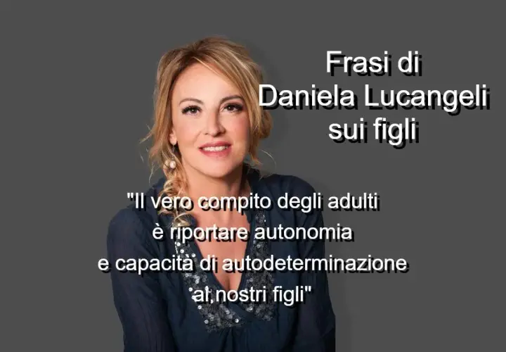 Daniela Lucangeli parla di autonomia per i figli, un tema che tocca l'ansia per i figli grandi. Il suo messaggio è un invito a riportare loro capacità e autodeterminazione.